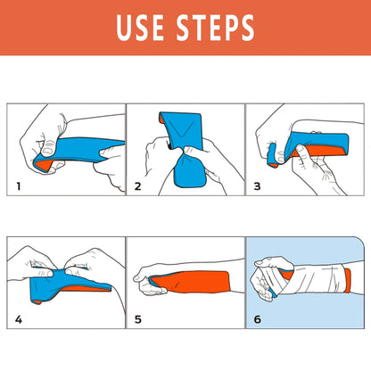 First Aid Universal Aluminum Splint Roll — Medical Survival Polymer for Bone Support, Emergency Kit for Outdoor & Travel