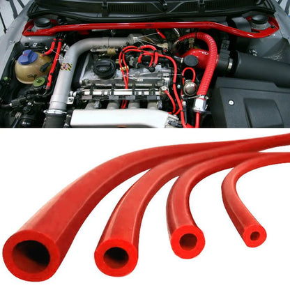 Universal Auto Car Vacuum Silicone Hose – Racing Line Pipe in Red, 1-50 Meter Length, Available in 3/5/4/6/8/10/12/14mm, High-Quality Soft Silicone Tube