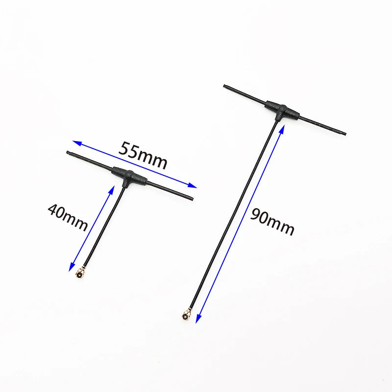 2.4G T Omnidirectional Receiver Antenna – 40mm/90mm IPEX1 for ELRS EP1 RX, Compatible with TBS Tracer RC FPV Drone