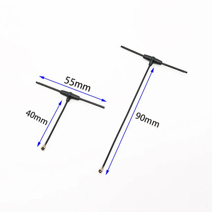 2.4G T Omnidirectional Receiver Antenna – 40mm/90mm IPEX1 for ELRS EP1 RX, Compatible with TBS Tracer RC FPV Drone