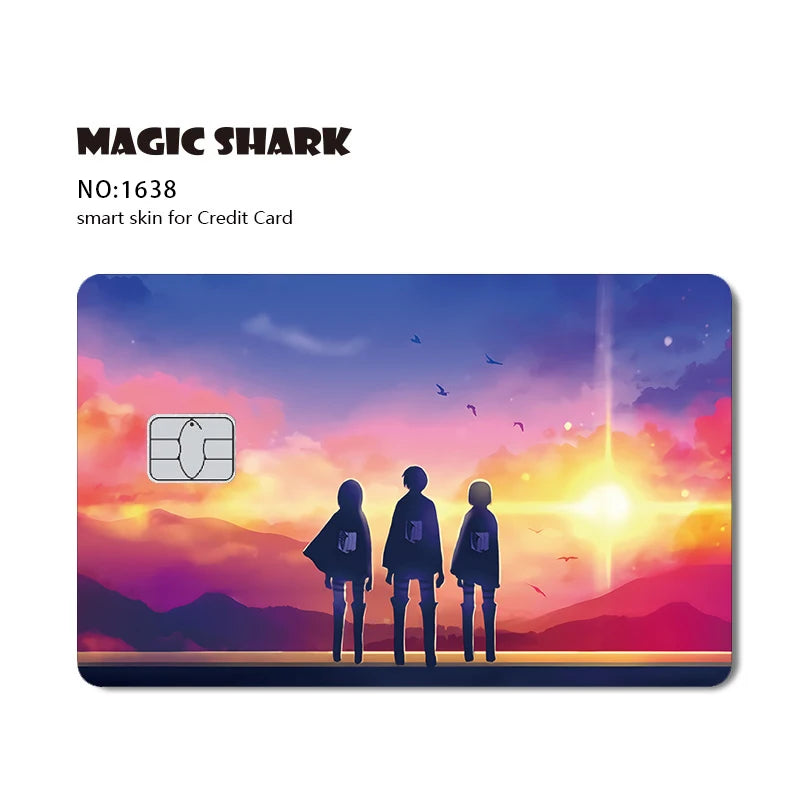 Stylish Phone & Card Sticker Set – Evil FBI, Tiger, Mexico Flag, Snowman, Anime & Movie Monster Skins