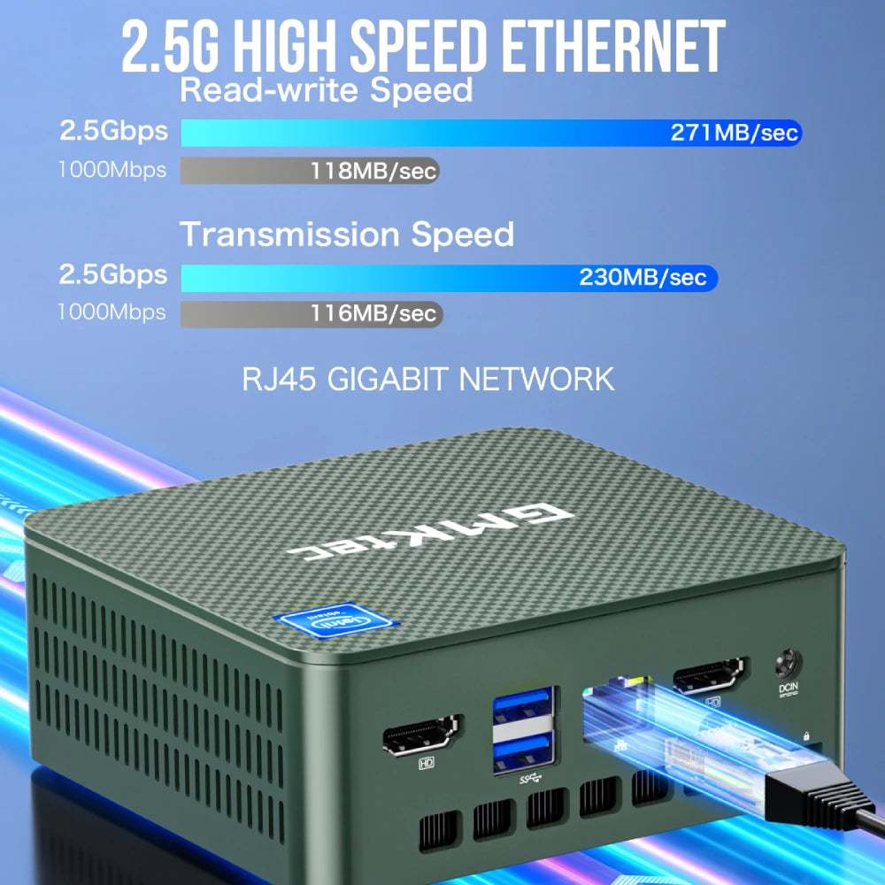 GMKtec G3 Mini PC – Intel Alder Lake N100, Windows 11 Pro, 8/16GB RAM, 256/512GB SSD, WiFi 6 & BT5.2 Desktop Computer