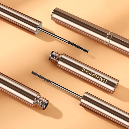 Silk Fiber Matte Mascara - Waterproof Long-Lasting Curling & Lengthening Mascara with Ultra-Fine Brush