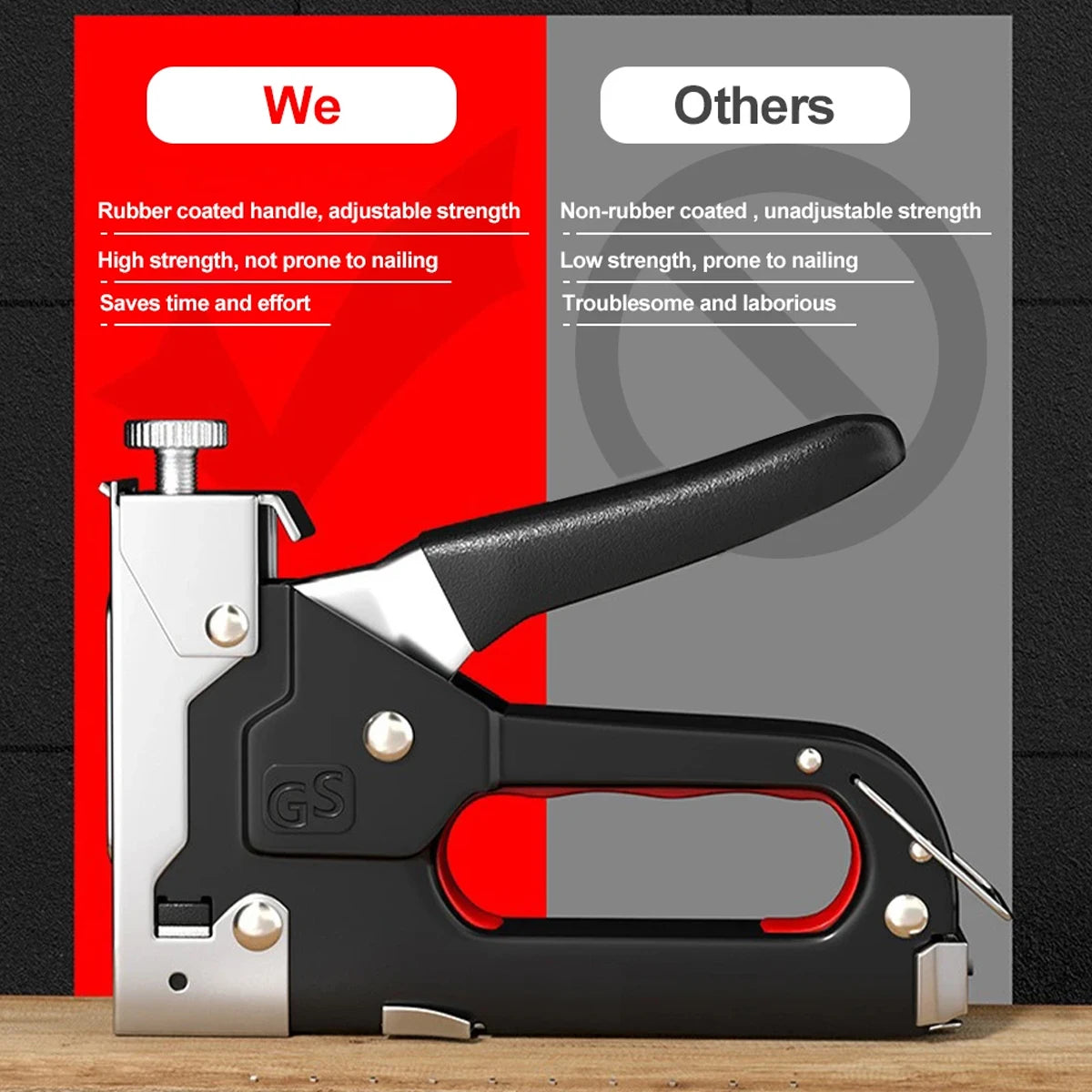 4-in-1 Nail & Staple Gun Kit — 4000 Staples, Multi-Purpose Tool for Wood, Fabric & DIY Home Repairs