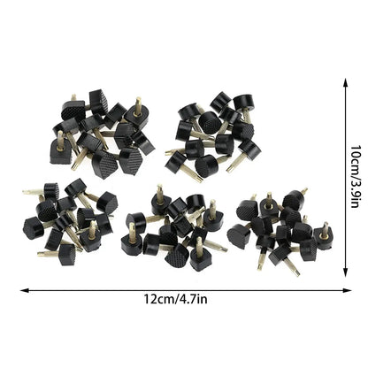 60Pcs High Heel Shoe Repair Tips - 5 Size Replacement Nails, Dowel Lifts & Heel Taps for Shoe Restoration