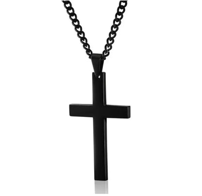 Vintage Crucifix Cross Necklace – Jesus Rosary Beads Chain with Virgin Mary Pendant Religious Jewelry Charm for Men & Women