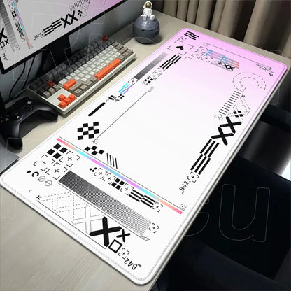Cartoon Pink CSGO Gamer Mouse Pad – 400x900mm Anti-Slip Rubber Desk Mat for Keyboard & Gaming Accessories