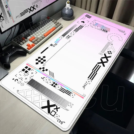 Cartoon Pink CSGO Gamer Mouse Pad – 400x900mm Anti-Slip Rubber Desk Mat for Keyboard & Gaming Accessories