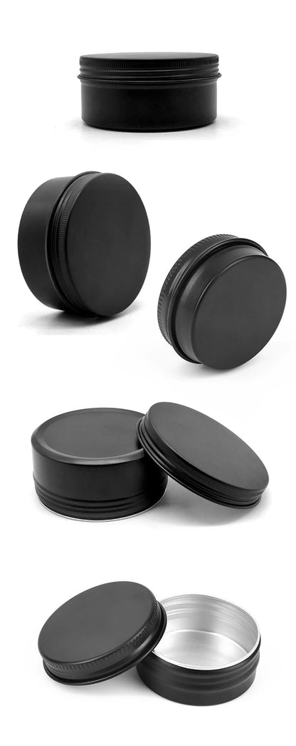 50PCS Aluminum Tin Jars – 5g to 100g Metal Containers for Cosmetic Creams, Lip Balm & Face Care