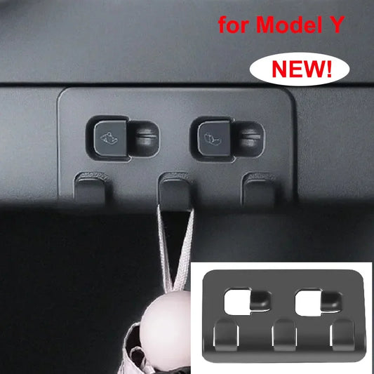 Updated Rear Trunk Hook for Tesla Model Y 2024 – Interior Storage Hanger for Luggage, Bags & Umbrella Organizer Accessories, Durable Car Hook Holder