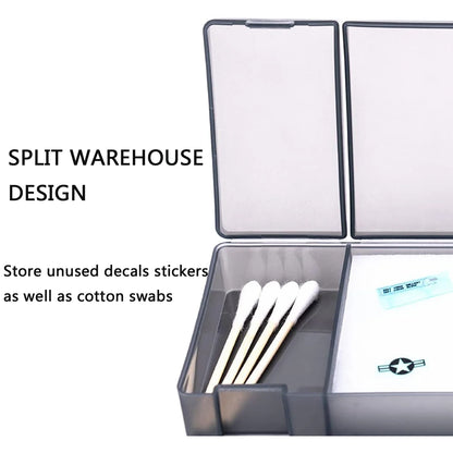 Joystar Model Water Decal Box - DIY Model Craft Sticker Moisturizing & Decal Application Tool