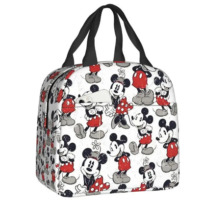 Custom Mickey Mouse Insulated Lunch Bag – Cartoon Thermal Cooler Lunch Box for Kids, Men & Women School Tote