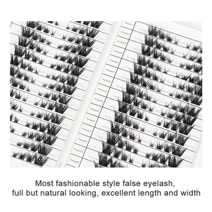 Individual Lash Extensions Kit – DIY Cluster Eyelash Book, False Lashes for Home Makeup