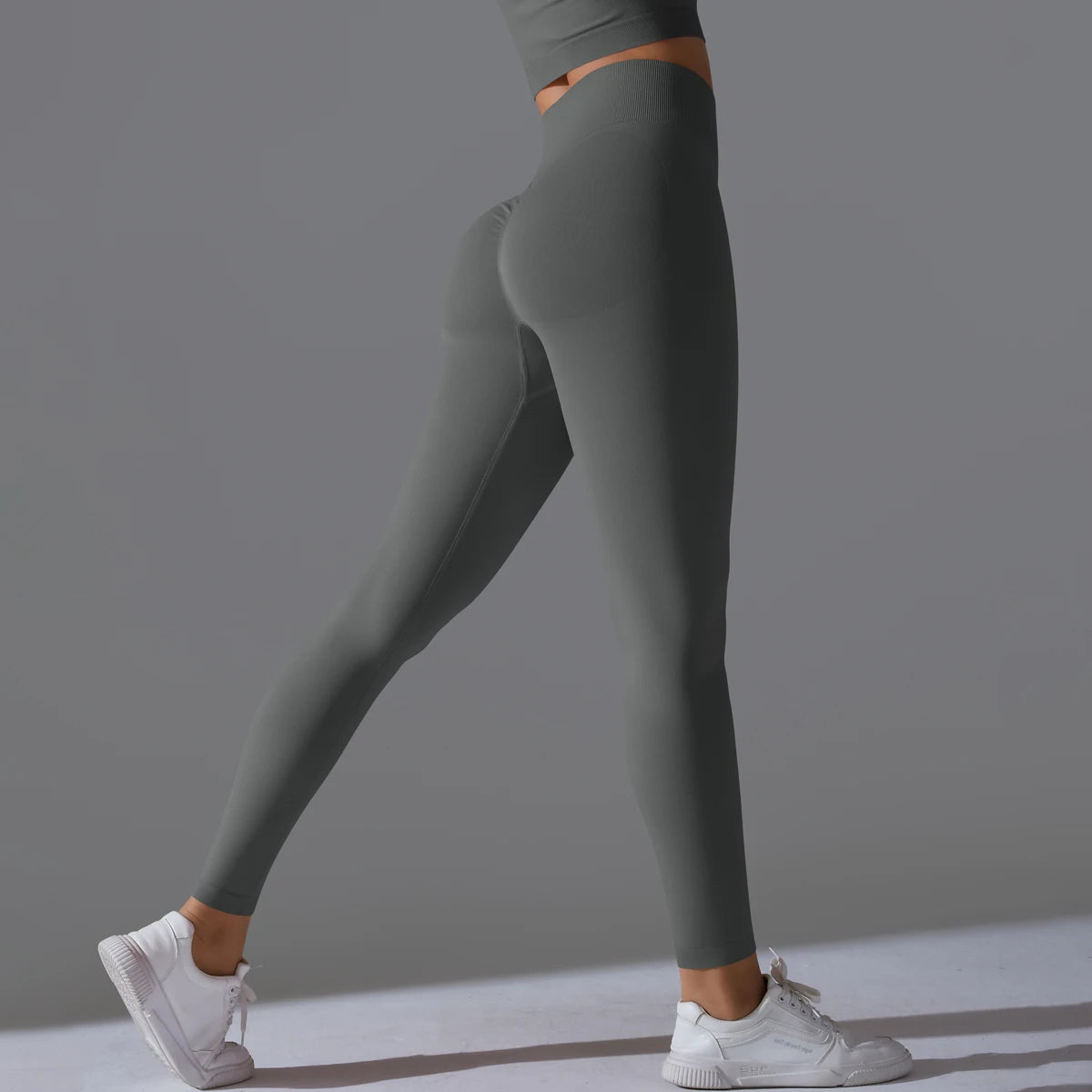 Women's Seamless Yoga Leggings – High Waist Tummy Control, Scrunch Butt Lifting Gym Workout & Outdoor Sports Fitness Pants