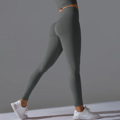 Women's Seamless Yoga Leggings – High Waist Tummy Control, Scrunch Butt Lifting Gym Workout & Outdoor Sports Fitness Pants