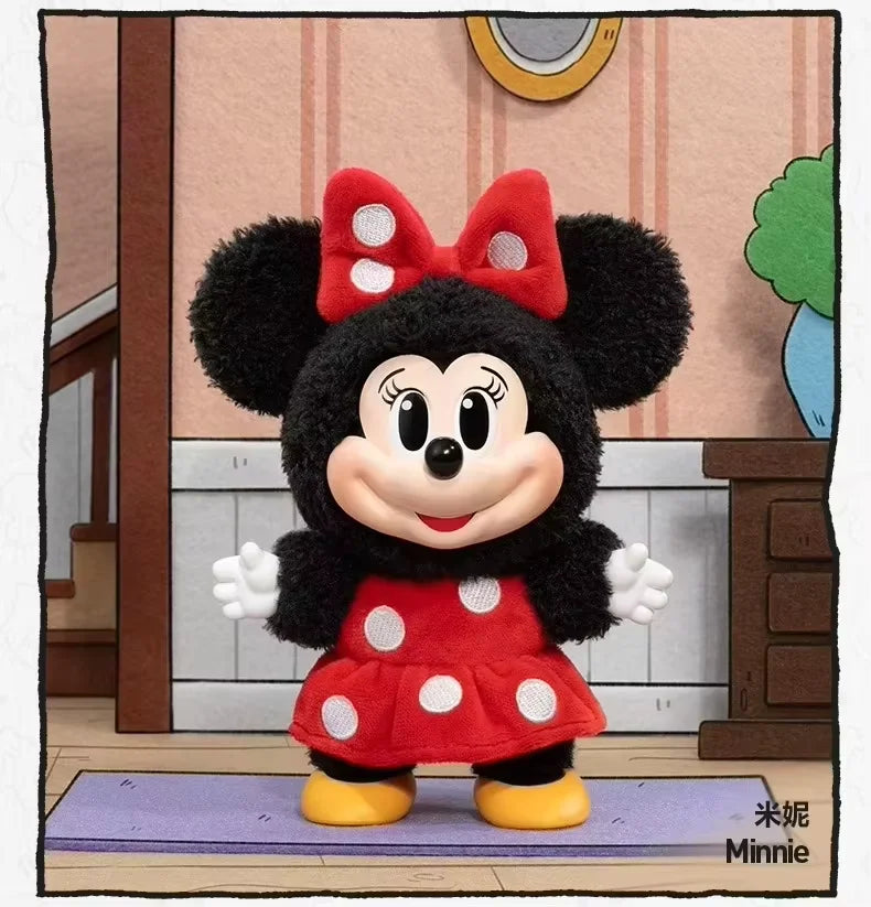 Pop Mart Mickey Family Keychain Series — Cute Vinyl Doll Blind Box, Anime Figure Decoration, Custom Kid Gift