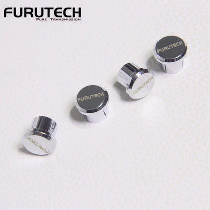 FURUTECH Gold-Plated RCA Protector Caps - Hi-End Copper Dust Covers, Noise-Shielding Plug Caps for Audio Connectors, 8–50 Pieces