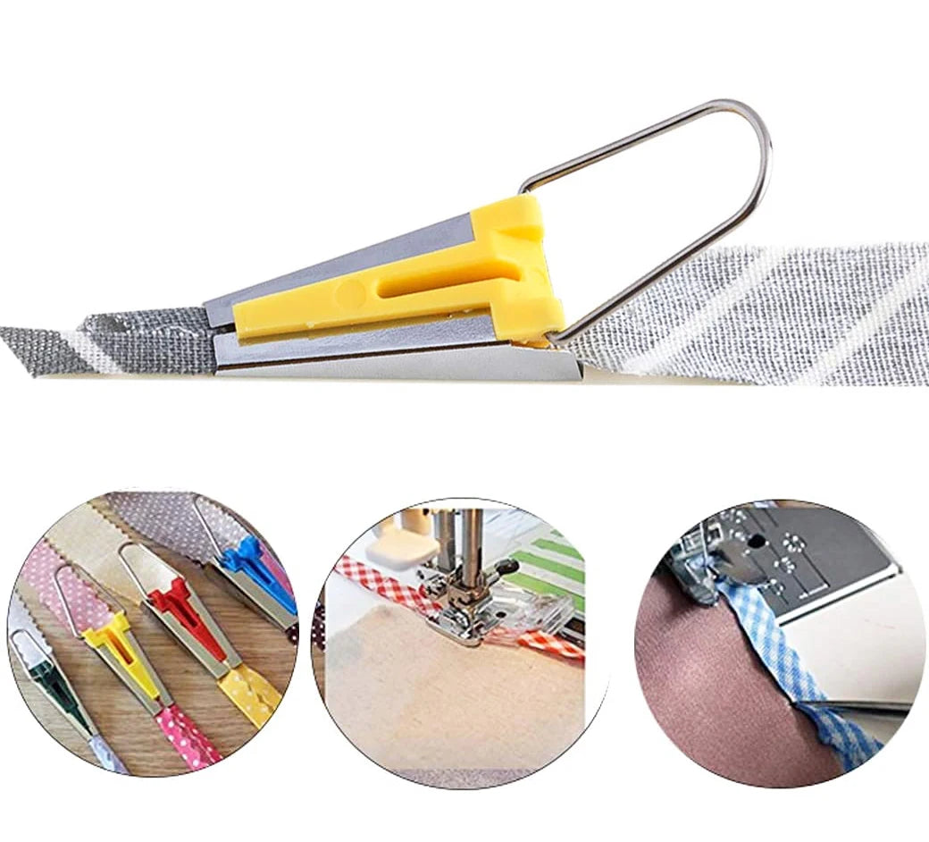 DIY Splicing Cloth Fabric Bias Tape Maker Tool: Quilting & Sewing Edging Device - 6mm to 25mm Width Options