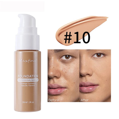Waterproof Liquid Foundation – Sweat-Resistant Makeup with Effective Concealer Coverage