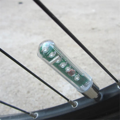 LED Bike Light – Neon Spoke Light Wheel Tire Valve Caps, Waterproof Bicycle Motion Sensor Warning Light for Head and Rear