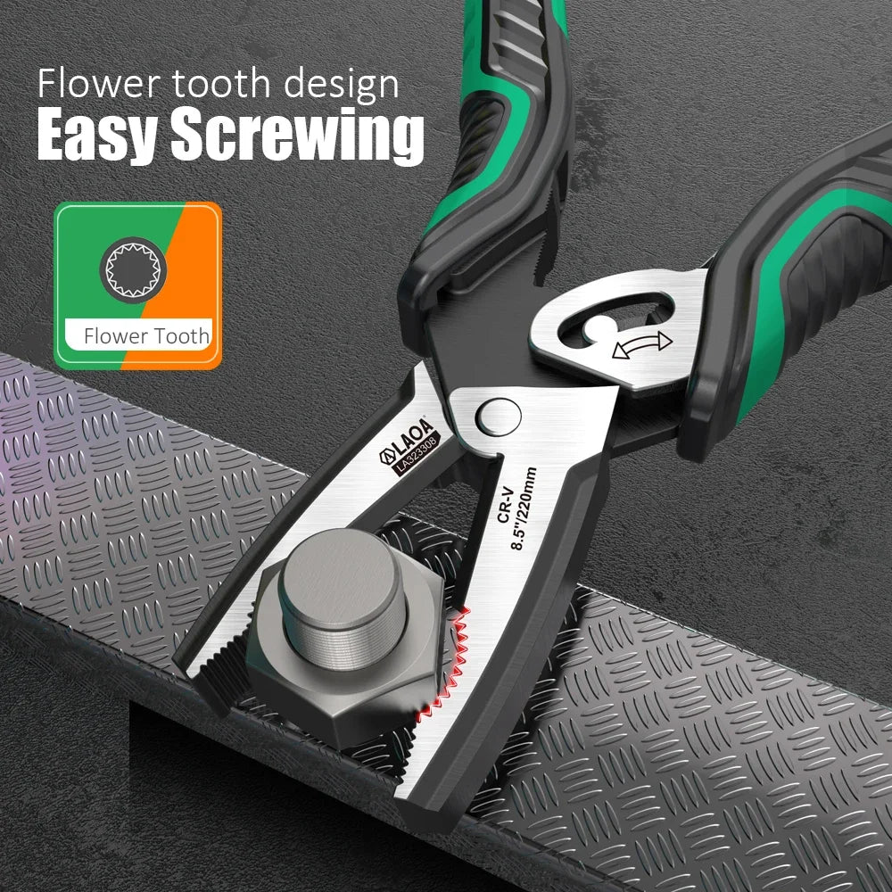 LAOA Eccentric Steel Wire Pliers - Dual-Shaft Labor-Saving Electrician & Household Hand Tool