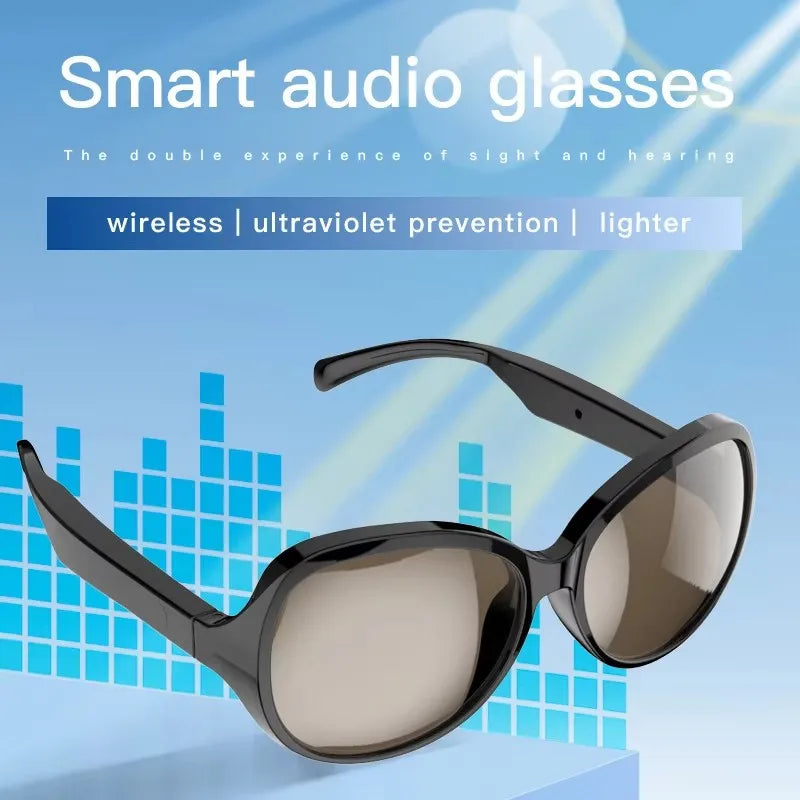 Smart Bluetooth V5.3 Sunglasses – HIFI Audio Glasses with Call Function, UV Protection, Anti-Touch Tech for Outdoor Sports Men & Women