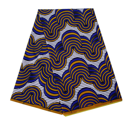 Bintarealwax Ankara Fabric - Wholesale Polyester Sewing Material for Women's Party Dresses FP6390