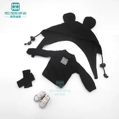 Blythe Doll Accessories Set – Fashion Sweatshirt, Shoe Covers & Sneakers for Blythe & Azone Dolls, Christmas Gift
