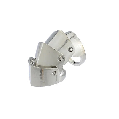 Anime Oosaki Nana Punk Gothic Armor Rings – Rock Scroll Knuckle Finger Jewelry for Men & Women Cosplay Gift