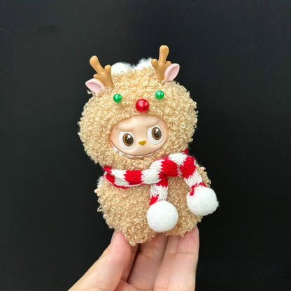 Mini Labubu 4.0 Pin – Love Clothes & Christmas Skirt Cloak Accessory for Labubu V4 Outfit