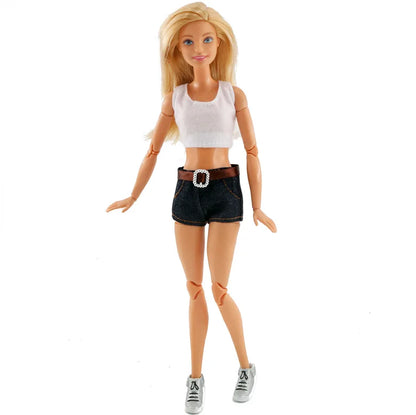 Fashion Doll Clothes for Barbie – Casual Dress, Pants & Trousers Outfit Accessories for Girls Gift Toy