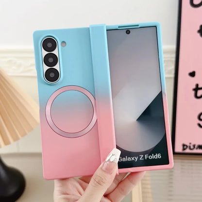 Magnetic Hinge Protection Case for Samsung Galaxy Z Fold 7/6/5/4/3 5G - Shockproof Foldable Phone Cover with Hinge Guard