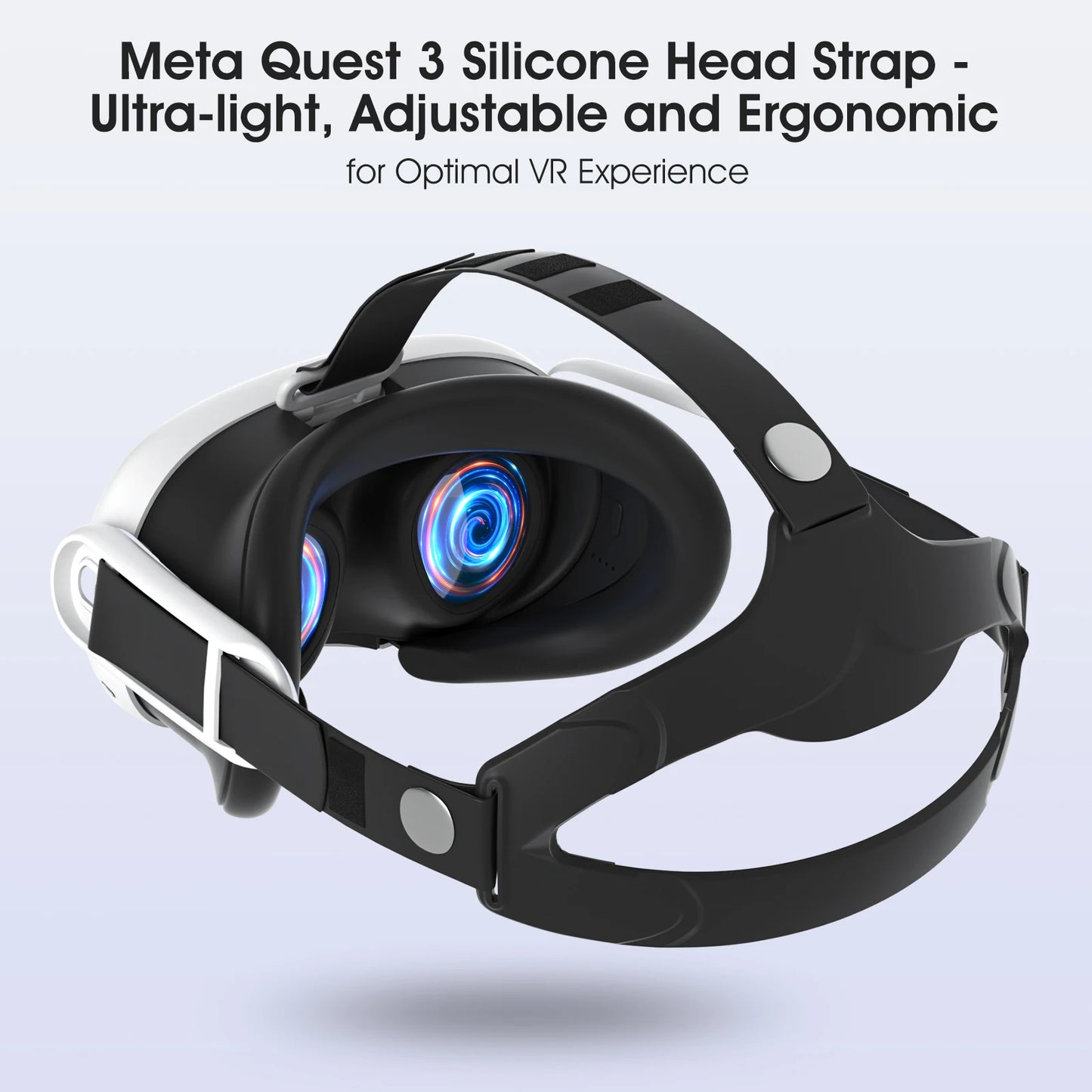 Active Silicone Head Strap for Meta Quest 3 — Comfortable Durable Replacement Pillow Accessory