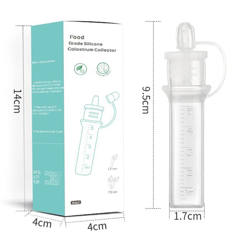 Colostrum Collector - Reusable Breast Milk Collection and Infant Feeding Device