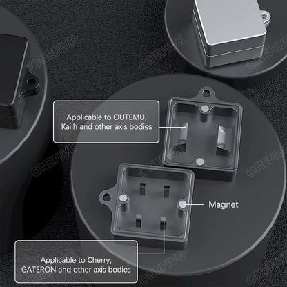 3-in-1 Mechanical Keyboard Switch Opener — Aluminum Alloy Magnetic Tool for TTC, Cherry MX, Gateron, Kailh, Outemu Switches