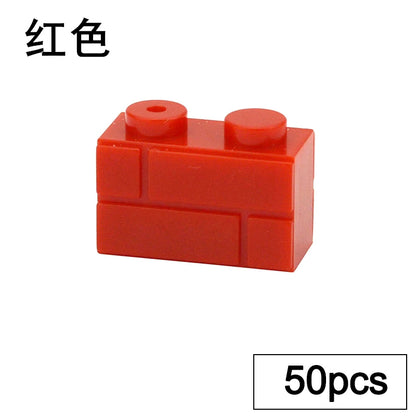 DIY Building Block Wall Figures Bricks - 1x2, 1x3 & 1x4 Small Construction Bricks for Creative Building & Educational Play