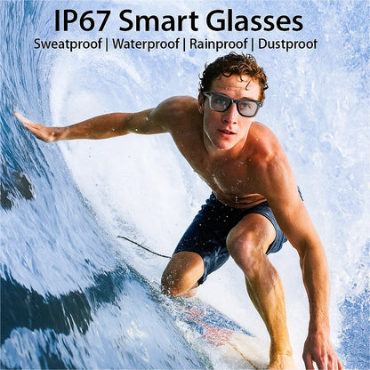 Smart Bluetooth Glasses for Men & Women — AI Translator 140 Languages, Anti-Blue Light, Camera & Speaker for Travel and Meetings