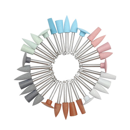 WELLCK Dental Silicone Grinding Heads – 12/10pcs Teeth Polisher for Low-Speed Dental Tools & Lab Use