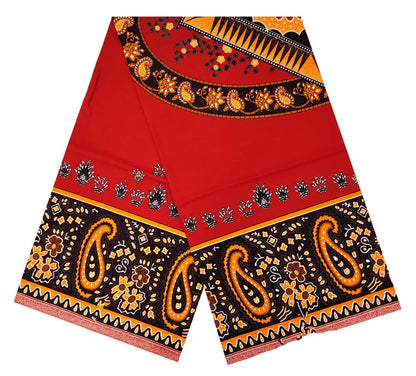 100% Cotton African Ankara Wax Fabric - Soft Real Wax Print for Dresses