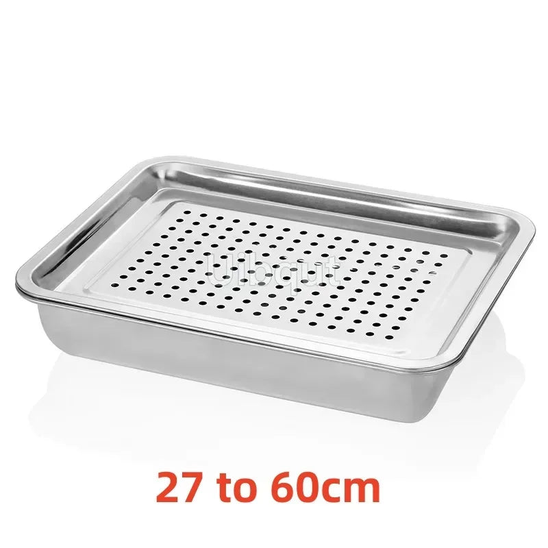 Stainless Steel Kung Fu Tea Tray with Drainage Drawer – Tea Ceremony Water Storage Board Table for Tea Room Tools