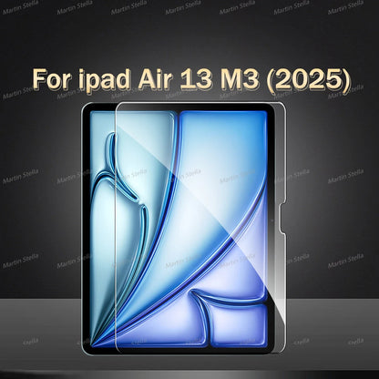 2-Pack Tempered Glass Screen Protector for iPad Pro & Air 12.9"/13"/11" — Compatible with M2/M3/M4/M5 (2024–2025)
