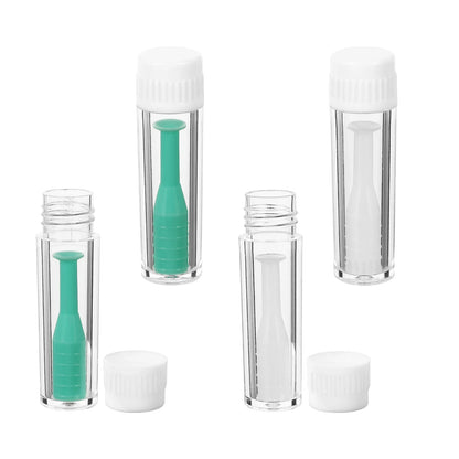 4pcs Contact Lens Suction Stick Set – Inserter & Remover Plunger Tweezers Eye Care Tool Kit for Lens Handling