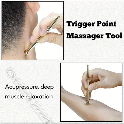 Acupuncture Pen Reflexology Tool | Stainless Steel Acupressure Massager for Body Pressing Points