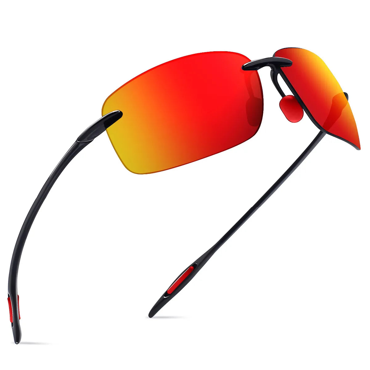 MAXJULI Polarized Sunglasses for Men & Women - Designer Fashion, Rimless Sports & Driving Eyewear (MJ8009)