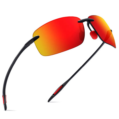 MAXJULI Polarized Sunglasses for Men & Women - Designer Fashion, Rimless Sports & Driving Eyewear (MJ8009)
