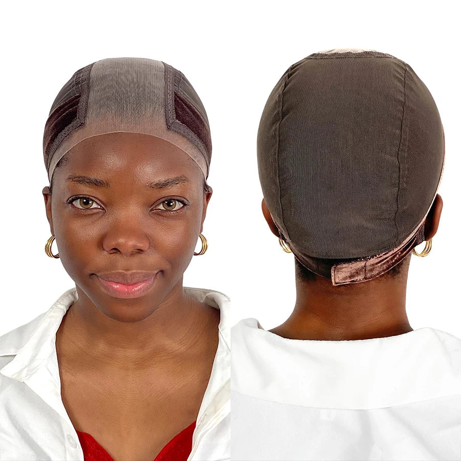 Lace Wig Cap with Grip Band - 4x5 Wider Transparent Lace Cap for Secure Lace Front Wig Fit