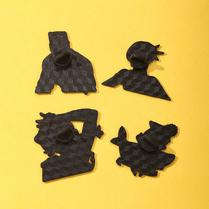 Chainsaw Man Reze Arc Brooch Set - 4pcs Anime Cosplay Metal Pins & Bag Accessories