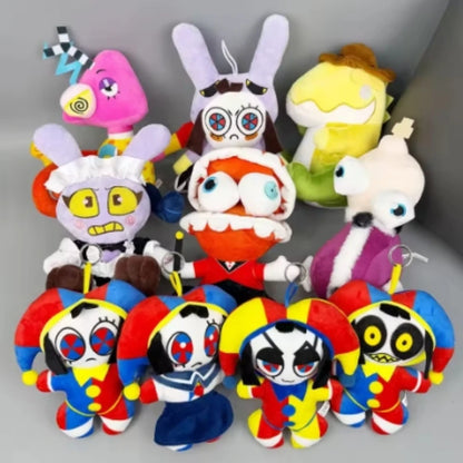 Amazing Digital Circus Maid Jax Plush Doll - Magical Rabbit Clown Cartoon Collectible for Fans, Home Decor & Gifts