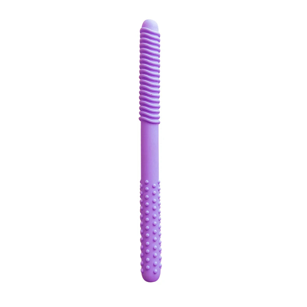 1/6pcs Baby Teething & Speech Therapy Chew Tubes – Hollow Molar Straw Oral Motor Training Teether Toys for Kids with Handle Grip