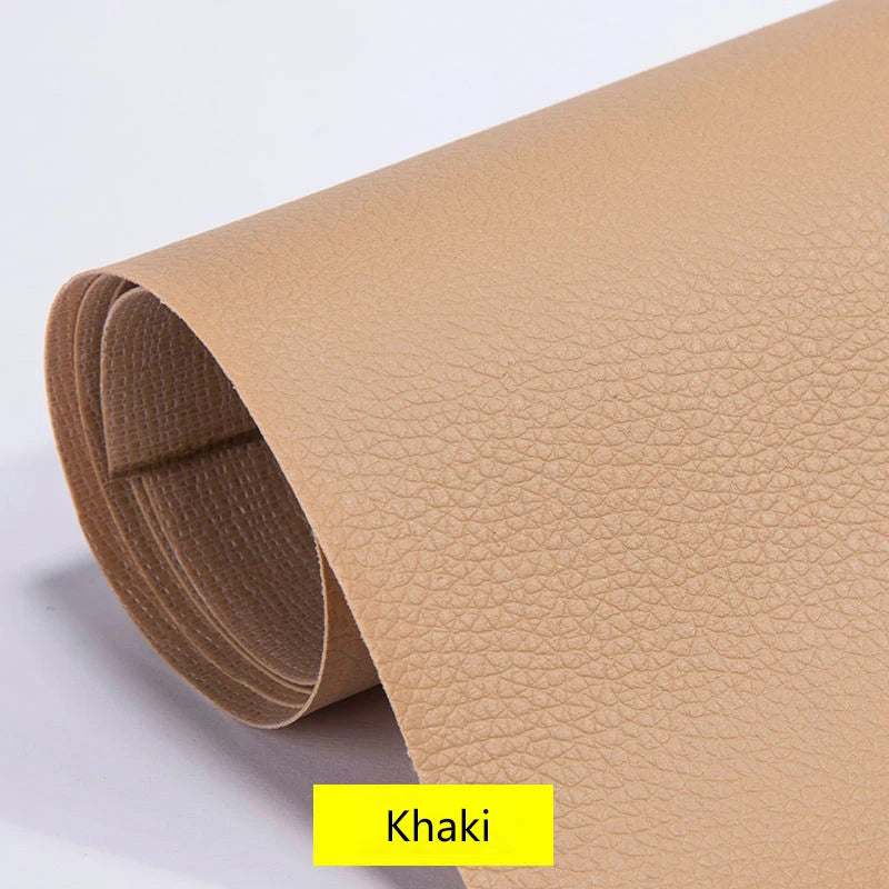 100x137cm Black Self-Adhesive Leather Repair Tape – DIY Sticky Patch for Sofa & Leather Repairs